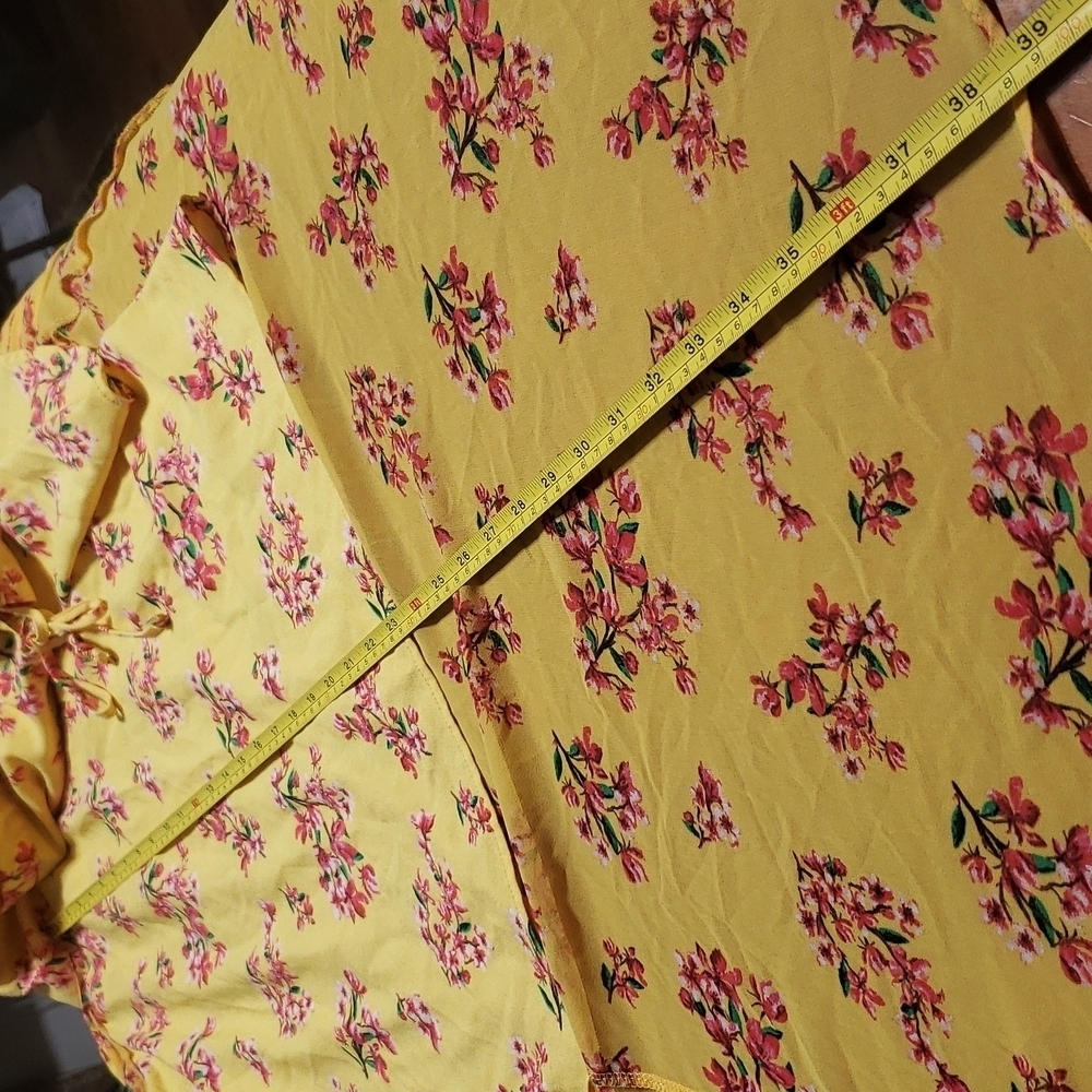 XOXO floral yellow High low maxi dress XL - Picture 14 of 16
